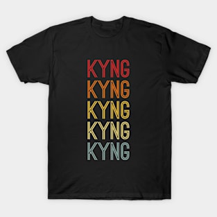 Kyng Name Vintage Retro Gift Named Kyng T-Shirt